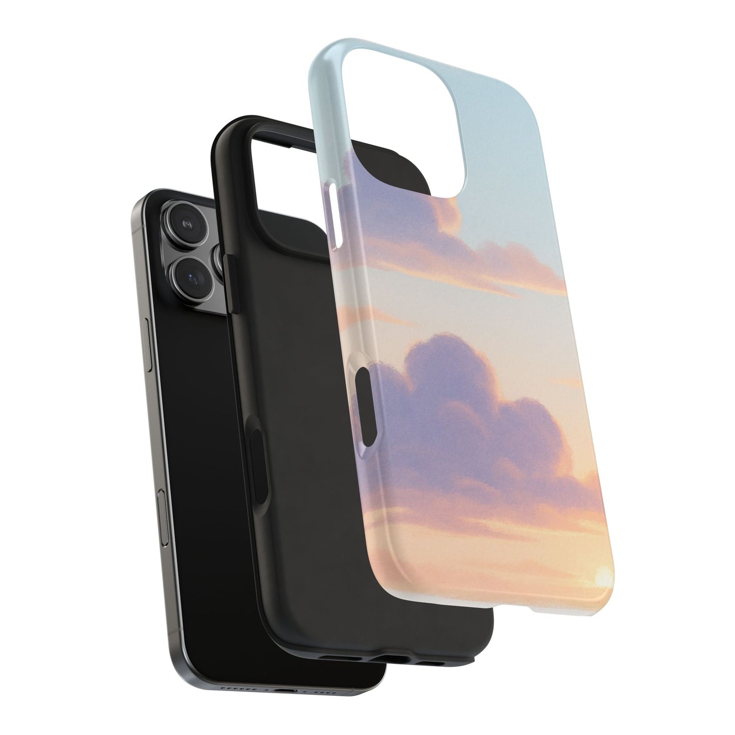 Pastel Sky Tough Phone Case, Durable Phone Cover, Cloud Design, Cute Cell Phone Accessory, Gift for Photography Lovers