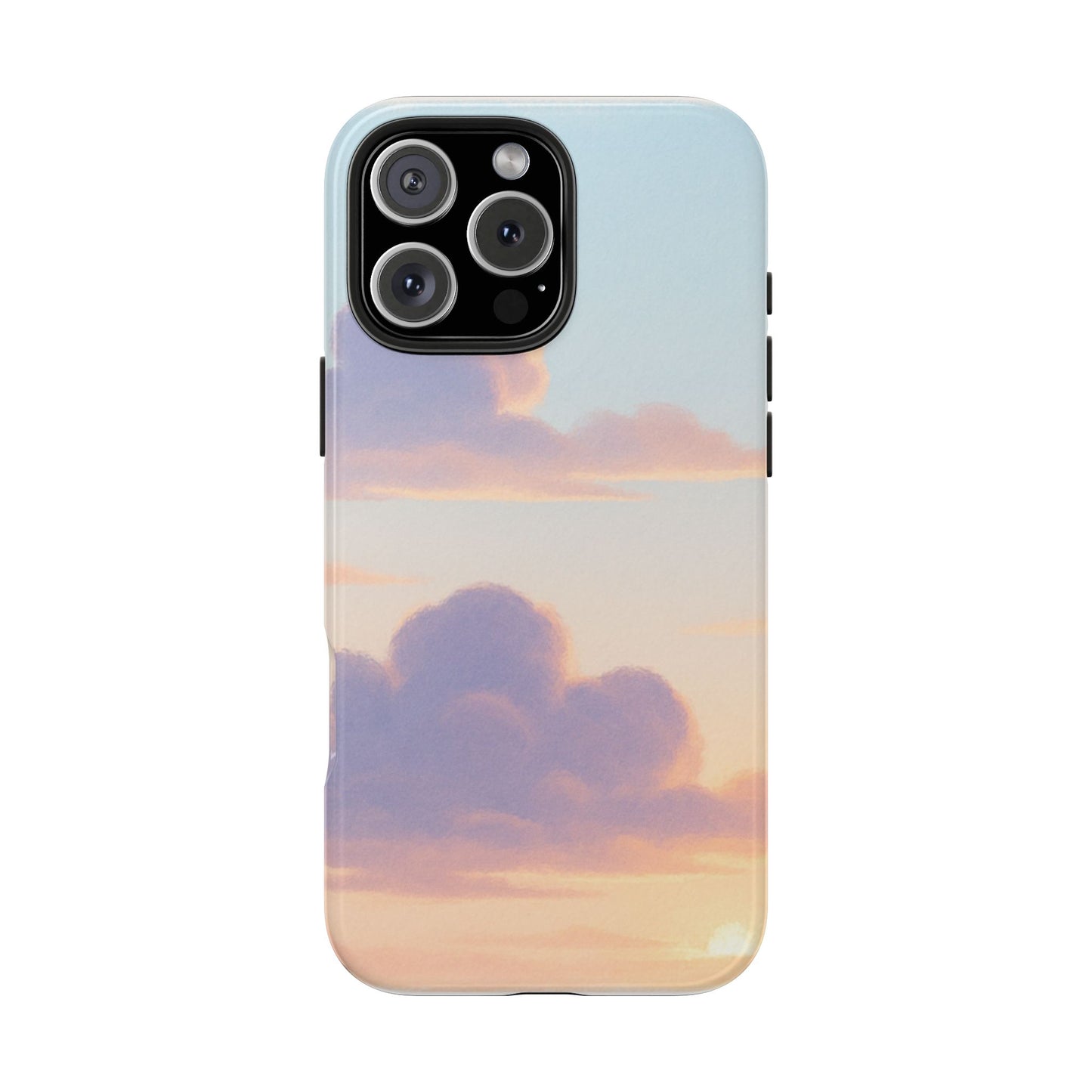 Pastel Sky Tough Phone Case, Durable Phone Cover, Cloud Design, Cute Cell Phone Accessory, Gift for Photography Lovers