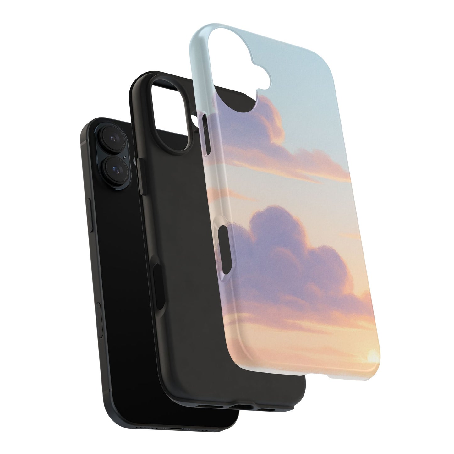 Pastel Sky Tough Phone Case, Durable Phone Cover, Cloud Design, Cute Cell Phone Accessory, Gift for Photography Lovers