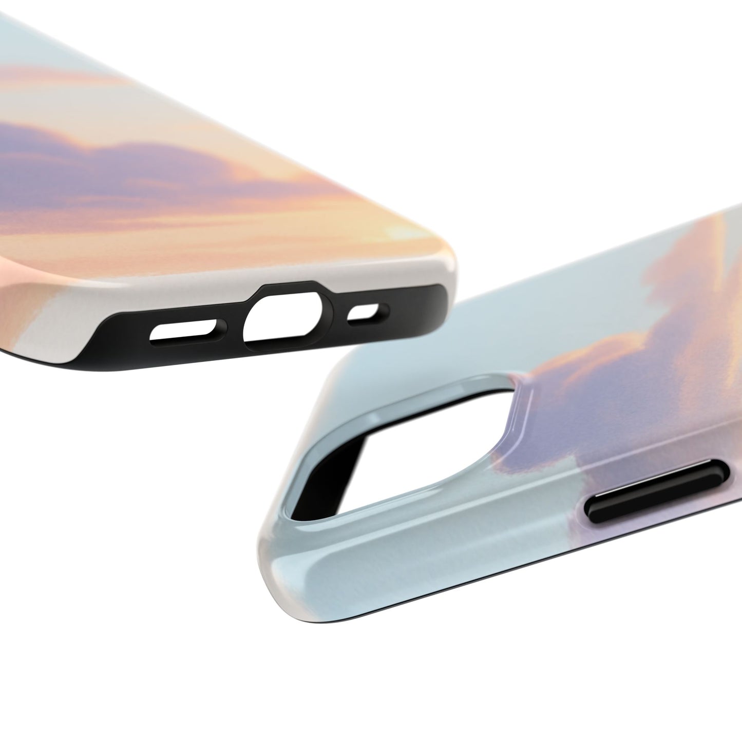 Pastel Sky Tough Phone Case, Durable Phone Cover, Cloud Design, Cute Cell Phone Accessory, Gift for Photography Lovers