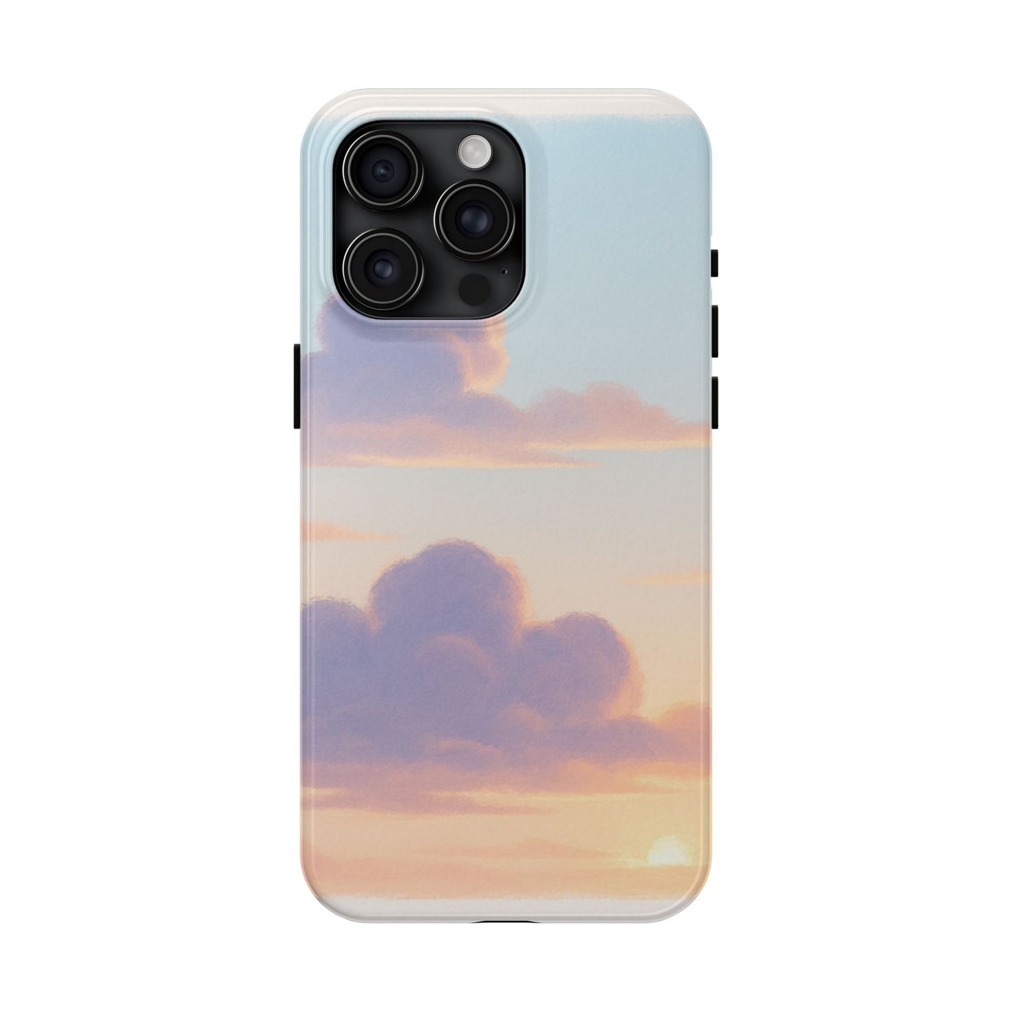 Pastel Sky Tough Phone Case, Durable Phone Cover, Cloud Design, Cute Cell Phone Accessory, Gift for Photography Lovers