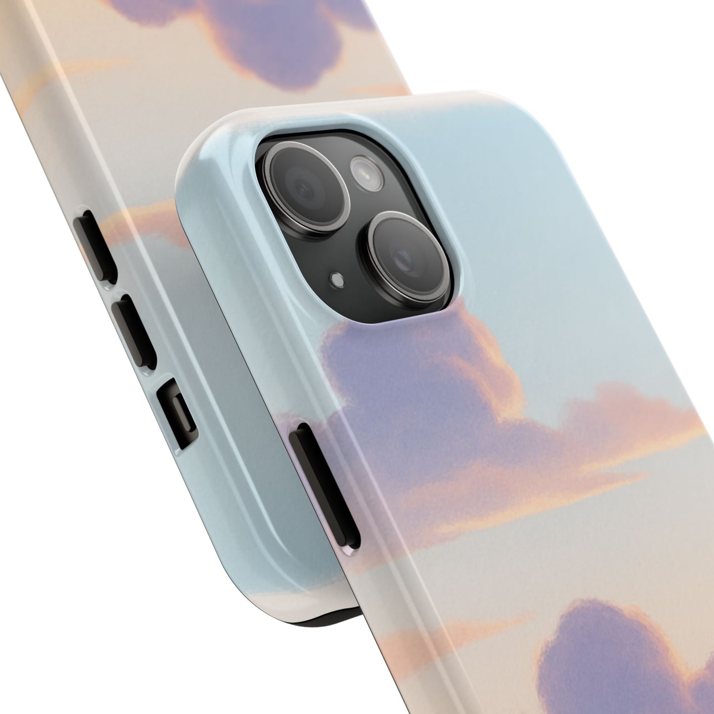 Pastel Sky Tough Phone Case, Durable Phone Cover, Cloud Design, Cute Cell Phone Accessory, Gift for Photography Lovers