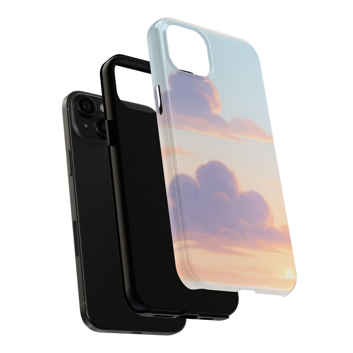 Pastel Sky Tough Phone Case, Durable Phone Cover, Cloud Design, Cute Cell Phone Accessory, Gift for Photography Lovers