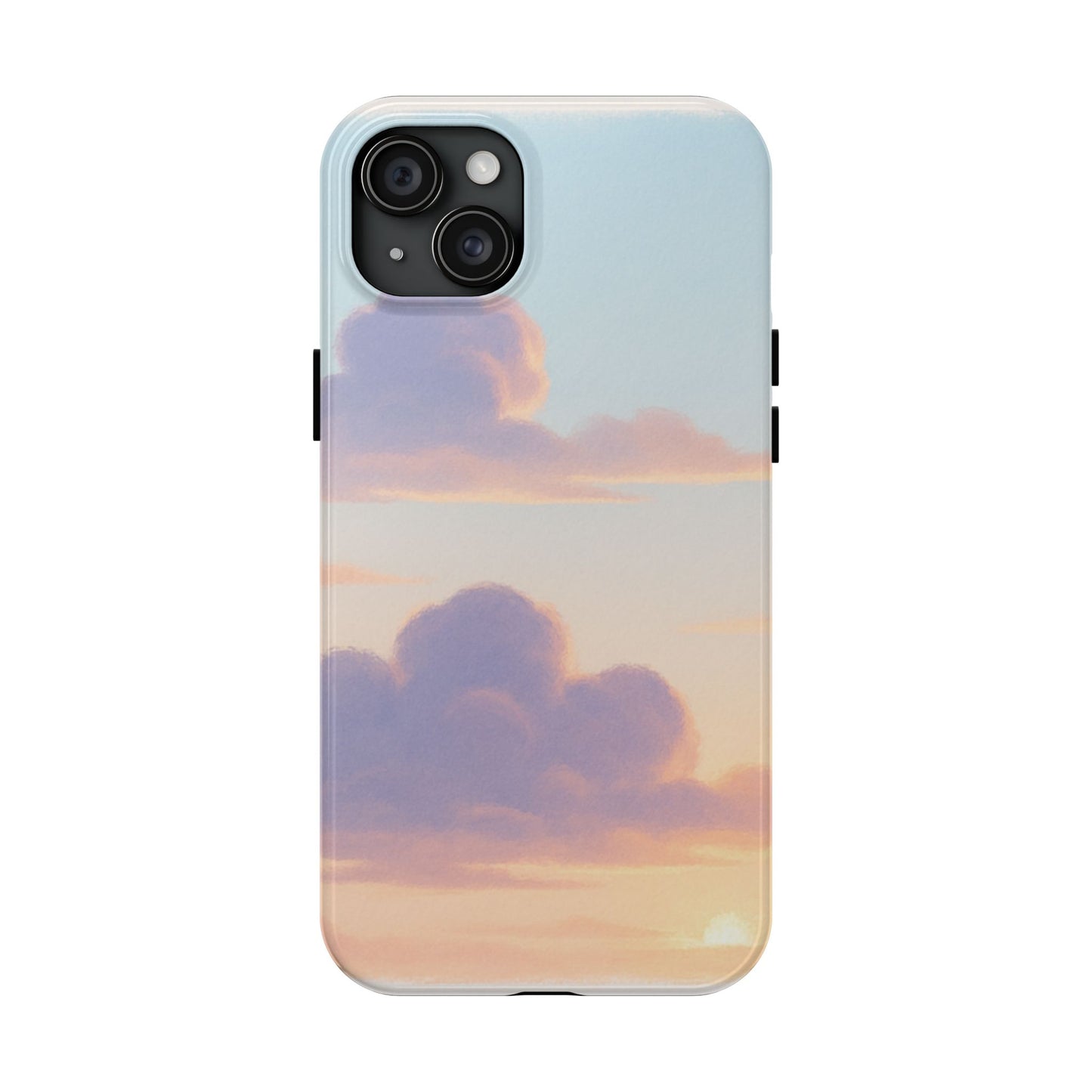 Pastel Sky Tough Phone Case, Durable Phone Cover, Cloud Design, Cute Cell Phone Accessory, Gift for Photography Lovers