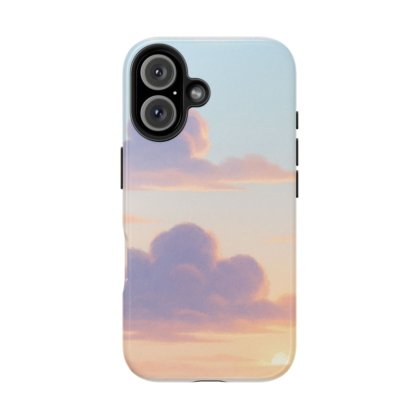 Pastel Sky Tough Phone Case, Durable Phone Cover, Cloud Design, Cute Cell Phone Accessory, Gift for Photography Lovers