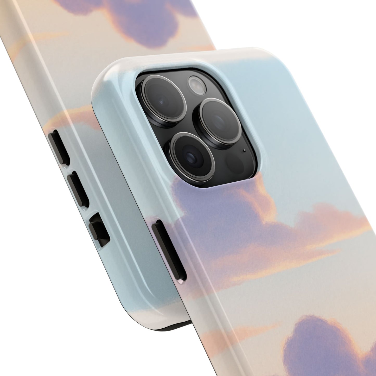 Pastel Sky Tough Phone Case, Durable Phone Cover, Cloud Design, Cute Cell Phone Accessory, Gift for Photography Lovers