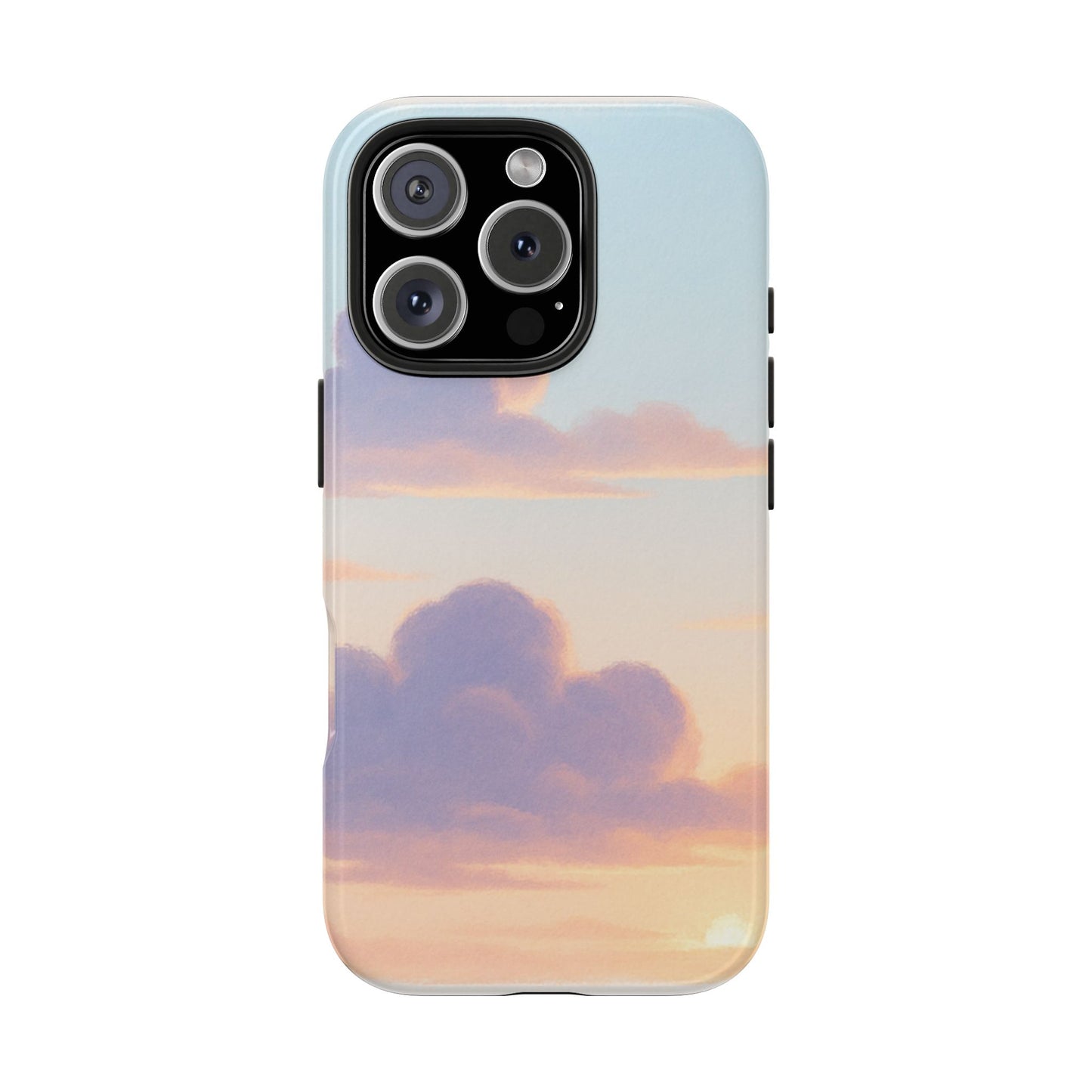 Pastel Sky Tough Phone Case, Durable Phone Cover, Cloud Design, Cute Cell Phone Accessory, Gift for Photography Lovers
