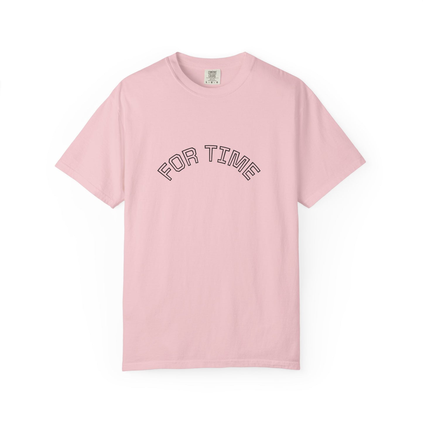Unisex Garment-Dyed T-Shirt with 'FOR TIME' Print, Casual Tee, Everyday Wear, Gift for Friends, Relaxed Style