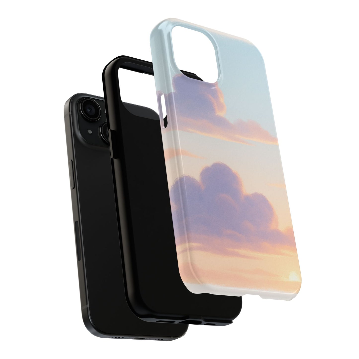 Pastel Sky Tough Phone Case, Durable Phone Cover, Cloud Design, Cute Cell Phone Accessory, Gift for Photography Lovers